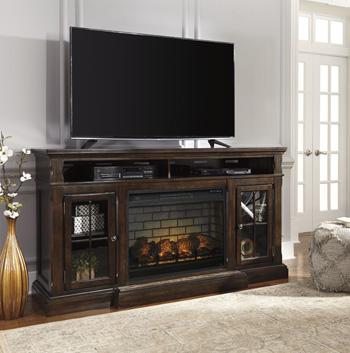 Roddinton 72" TV Stand with Electric Fireplace