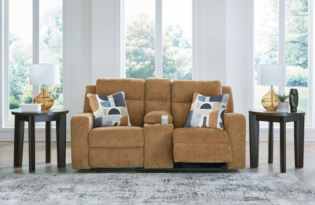 Kanlow Reclining Loveseat with Console