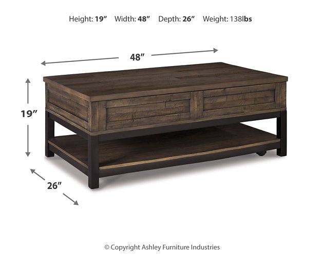 Johurst Coffee Table with Lift Top